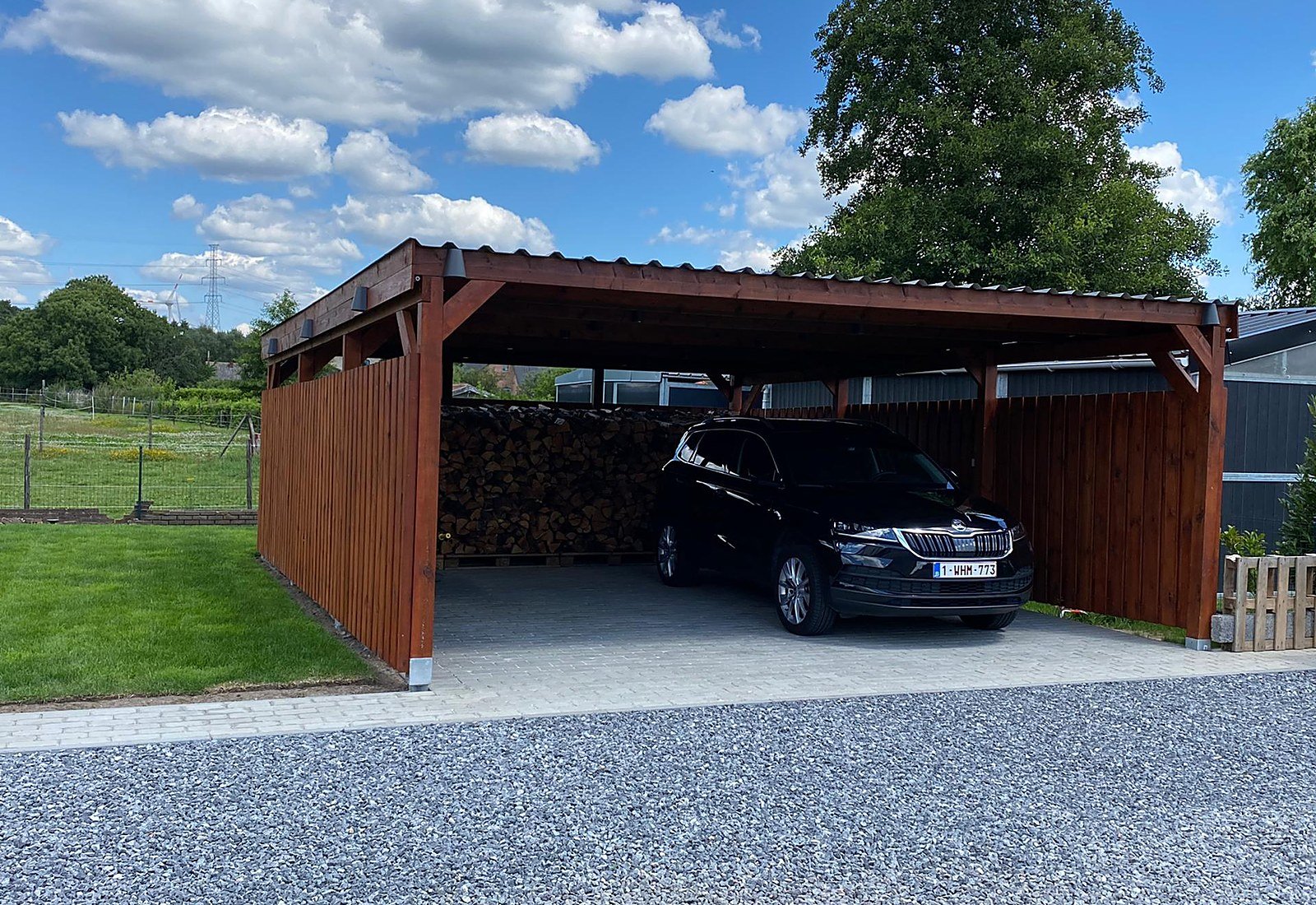 Campercarport met extra hoogte